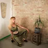 Sports Bra - Crop Top - Batik - Haze - schwarz - Produktbild-Vorschau 10