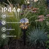 LUMILED Solárne záhradné svietidlo LED, guľa, dymovošedá, Náhľad obrázku produktu 3