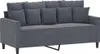 vidaXL 2-Sitzer-Sofa Dunkelgrau 140 cm Samt Produktbild-Vorschau 1