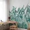 Vlies Fototapete - Blue Ears of Wheat 350x256 cm Blumen Produktbild-Vorschau 1
