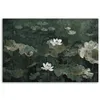 Leinwandbild Vintage-Seerosen 100x70 Feeby Grün bild für Produktbild-Vorschau 3