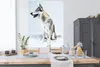 MuchoWow® Poster Wolfsähnlicher Hund auf weißem Hintergrund Produktbild-Vorschau 3