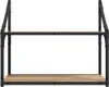 vidaXL Nástěnná police s poličkou Artisan dub 60 x 21 x 51 Náhled obrázku produktu 5
