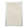 A beige window blind with a silver frame against a white background. Náhled obrázku produktu