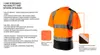 T-shirt ad alta visibilità a manica corta in due colori Anteprima dell’immagine prodotto 12