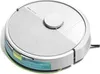 A robot vacuum cleaner is shown from a diagonal angle on a white background. Anteprima dell’immagine prodotto