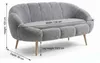 Hanah Home, 2-Sitzer Sofa, 100% Melaminbeschichtete Produktbild-Vorschau 3