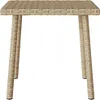 vidaXL Garten-Couchtisch Rechteckig Beige 40x40x37 cm Poly Produktbild-Vorschau 3