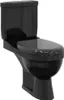 vidaXL Toilette con cassetta di scarico nera Anteprima dell’immagine prodotto 8