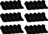 10, 20 oder 30 Paar Sneaker Socken Herren & Damen Schwarz Produktbild-Vorschau 1