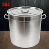 35L hrnec na polévku Hrnec z nerezové oceli s pokličkou Náhled obrázku produktu 2
