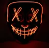 LED Maske Halloween für Erwachsene – leuchtende Horror Produktbild-Vorschau 1