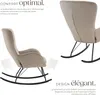 Fauteuil à bascule SWING avec patins en acier et Voir les images du produit 3