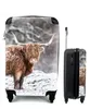 MuchoWow® Koffer Handgepäck Trolley Rollkoffer Kleine Produktbild-Vorschau 1