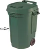 Fahrbarer Abfallbehälter 110L Farbe: grün, Maße: 55x58x81cm Produktbild-Vorschau 4