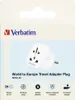 Verbatim World to Europe Travel Adapter Plug, weiß WTEU-02 Produktbild-Vorschau 7