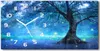 Wanduhr aus Glas – 60x30 cm - Glasbild - Glasuhr - Produktbild-Vorschau 1