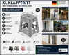 XL Klapptritt faltbar 40 cm Grau bis 150kg mit Anti-Rutsch Produktbild-Vorschau 2