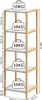 A diagram showing a wooden shelf unit with dimensions and weight capacity. Anteprima dell’immagine prodotto