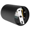 A black cylindrical ceiling light fixture is shown from the inside, revealing its mounting bracket and wiring. Náhled obrázku produktu