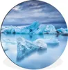 MuchoWow® Aluminium Wandkreis Island - Eis - Natur Ø 30 cm Produktbild-Vorschau 1
