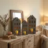 Led Laterne Haus Kerzenlaterne Gross 45 Cm Anthrazit Produktbild-Vorschau 3