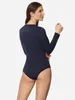 Merry Style Damen Langarm Body MS-114(Dunkelblau, XXL) Produktbild-Vorschau 3