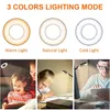 Stolní lampa LED stmívatelná, 3 barvy světla, svěrka USB Náhled obrázku produktu 8