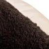 A close-up view of a brown, fuzzy material next to a beige mesh fabric. Náhľad obrázku produktu
