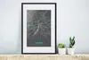 MuchoWow® Gerahmtes Poster Stadtplan - Deutschland - Blau - Produktbild-Vorschau 4