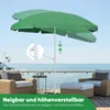 Sekey Sonnenschirm Ø 160 cm Rund Strandschirm Balkonschirm Produktbild-Vorschau 7