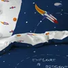 Weltall, Rakete, Planeten Bettwäsche Set 135x200 + 80x80 Produktbild-Vorschau 3