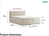 MEBLINI Boxspringbett mit Bettkasten - Gepolstert Produktbild-Vorschau 7