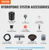 A collage of various accessories for a hydroponic growing system, laid out on a light gray background with a white header. Produktbild-Vorschau