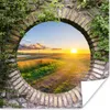 MuchoWow® Poster Landleben - Aussicht - Sonne 75x75 cm - Produktbild-Vorschau 1