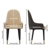 WISFOR Lot de 2 chaises de salle à manger Cuir Métal Voir les images du produit 2