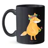 Mr. & Mrs. Panda Teebecher Fuchs Blumen - Schwarz - Produktbild-Vorschau 2
