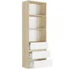 Framire Bücherregal Büroregal mit 3 Schubladen und 3 Produktbild-Vorschau 2