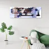 Leinwandbild Blaue Weltkarte 150x50 Feeby Blau bild für die Produktbild-Vorschau 3