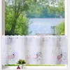 Heimtexland ® Scheibengardine maritim bestickt Badezimmer Produktbild-Vorschau 3