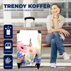 MuchoWow® Koffer Handgepäck Trolley Rollkoffer Kleine Produktbild-Vorschau 2