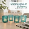Teelichthalter Marilu Glas lackiert türkis H.7 cm Ø.7 cm Produktbild-Vorschau 4