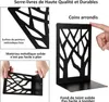 Sada 6 kovových stojánků na knihy, robustní stojánky na Náhled obrázku produktu 4