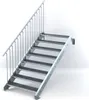 Stahltreppe 8 Stufen bis Höhe 160 cm, Laufbreite : 110 cm Produktbild-Vorschau 1