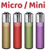 Micro / Mini Clipper Reibradfeuerzeuge 4x Metallic Mix #6 Produktbild-Vorschau 1