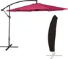 Parasol déporté OAHU rond 3,50m de diamètre fuchsia + Voir les images du produit 1