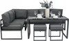 Garten Aluminium Möbelset Anthrazitgrau 7-Sitzer Outdoor Produktbild-Vorschau 3