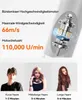 Marketing image showing product features and use cases for different hair lengths. Voir les images du produit