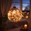 Nachbildungative hängende Kugel 10cm Rosen-Pastell  LED Produktbild-Vorschau 3