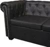 vidaXL Canapé d'angle Chesterfield 6 places en similicuir Voir les images du produit 5